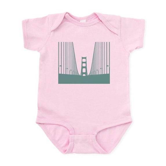 CafePress - Bay Bridge Infant Bodysuit - Baby Light Bodysuit, Size Newborn - 24 Months