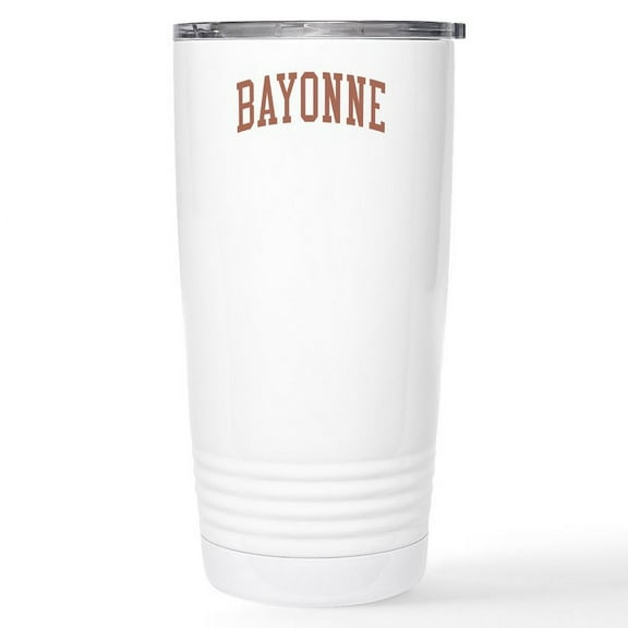 CafePress - Bayonne New Jersey NJ Red Stainless Steel Travel M - Insulated Stainless Steel Travel Tumbler 20 oz.