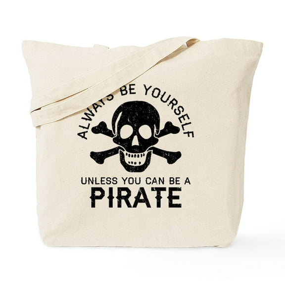 CafePress - Be A Pirate Tote Bag - Unisex Canvas Tote Bag, Beige, 1-Piece