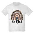 thumbnail image 1 of CafePress - Be Kind Leopard Rainbow Kindness T Shirt - Light T-Shirt Kids XS-XL, 1 of 4