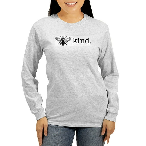 CafePress - Be Kind Long Sleeve T Shirt - Women's Long Sleeve Graphic Casual T-Shirt