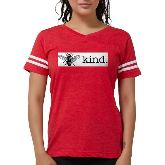 CafePress - Be Kind Women's Football T Shirt - Womens Football Shirt