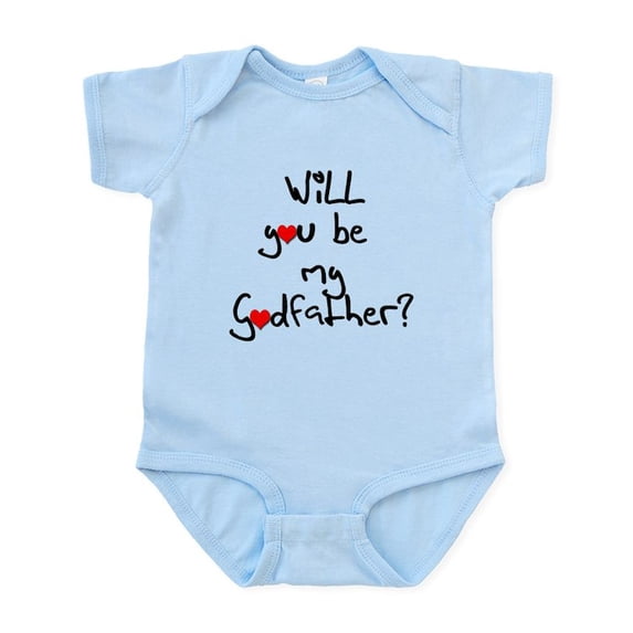 CafePress - Be My Godfather? Infant Bodysuit - Baby Light Bodysuit, Size Newborn - 24 Months