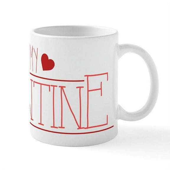 CafePress - Be My Valentine Mug - 11 oz Ceramic Mug - Novelty Coffee Tea Cup