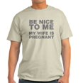 thumbnail image 1 of CafePress - Be Nice To Me My Wife Is Pregnant Light T Shirt - Men's Classic Graphic T-Shirt, 1 of 4