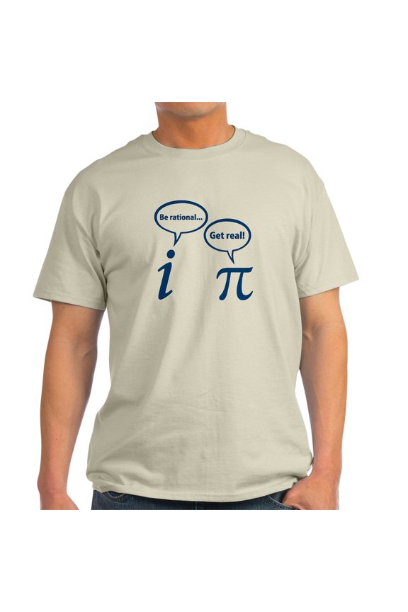 - Be Rational Get Real Imaginary Math Pi T Shirt - Men's Classic Graphic T-Shirt