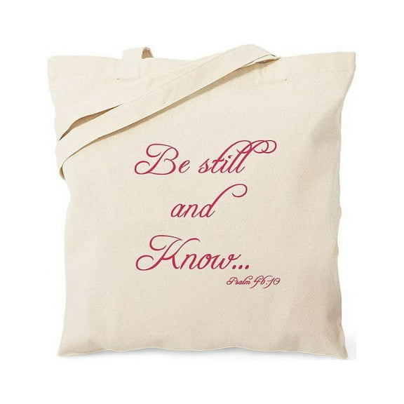 CafePress - Be Still And Know Tote Bag - Unisex Canvas Tote Bag, Beige, 1-Piece