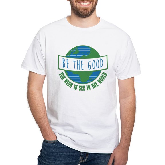 CafePress - Be The Good White T Shirt - Men's White Classic Cotton T-Shirts