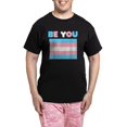 thumbnail image 1 of CafePress - Be You Transgender Flag LGBTQ Pride Month Vintage - Men's Dark Loose Fit Cotton Pajama Set, 1 of 7