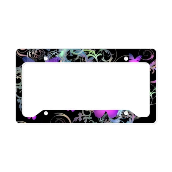 CafePress - Beach 1 License Plate Holder - Aluminum License Plate Frame, License Tag Holder