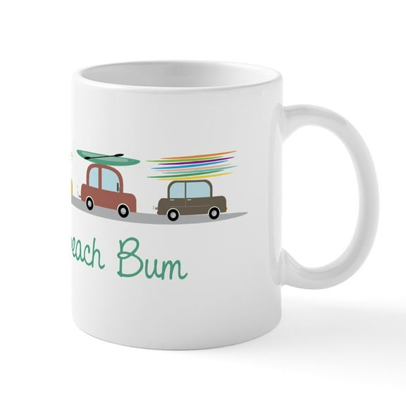 CafePress - Beach Bum Mugs - 11 oz Ceramic Mug - Novelty Coffee Tea Cup