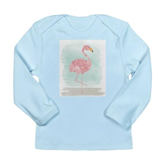CafePress - Beach Flamingo Long Sleeve T Shirt - Long Sleeve Infant T-Shirt