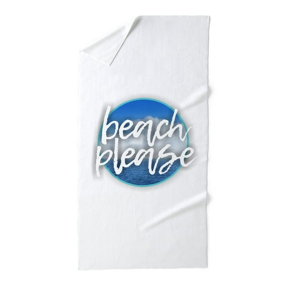 CafePress - Beach Please - Large Beach Towel, Soft 30"x60" Towel with Unique Design