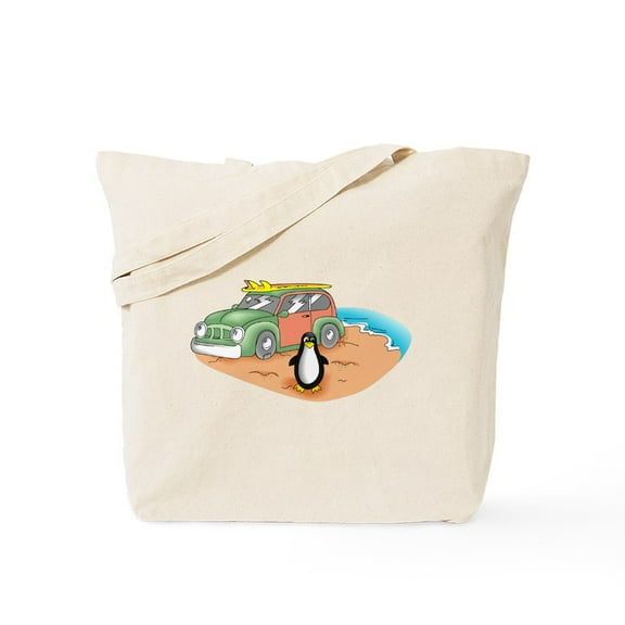CafePress - Beach Scene - Unisex Canvas Tote Bag, Beige, 1-Piece
