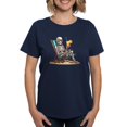 thumbnail image 1 of CafePress - Beach Skeleton Tropical Halloween Women's Value T Shirt - Women's Traditional Fit Dark T-Shirt, 1 of 4