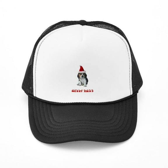CafePress - Beagle Christmas - Adjustable Unisex Printed Trucker Hat with Mesh Back