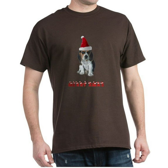 CafePress - Beagle Christmas Dark T Shirt - 100% Cotton T-Shirt