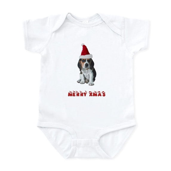 CafePress - Beagle Christmas Infant Bodysuit - Baby Light Bodysuit, Size Newborn - 24 Months