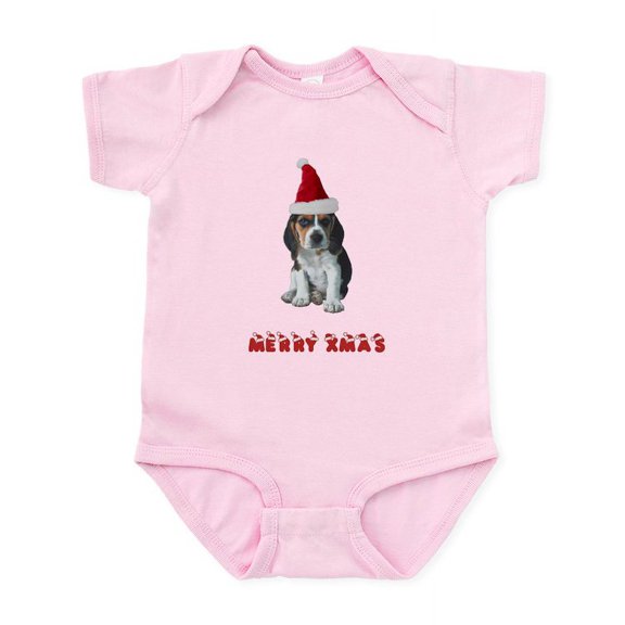 CafePress - Beagle Christmas Infant Bodysuit - Baby Light Bodysuit, Size Newborn - 24 Months