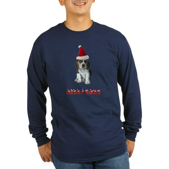 CafePress - Beagle Christmas Long Sleeve Dark T Shirt - Long Sleeve Dark T-Shirt