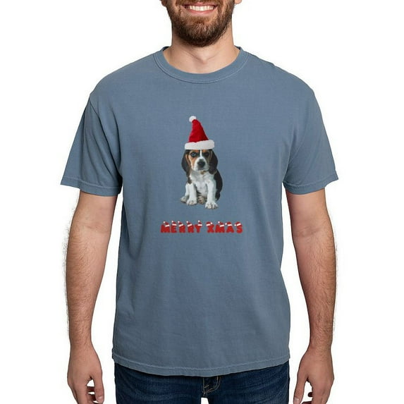 CafePress - Beagle Christmas - Mens Comfort Colors Shirt