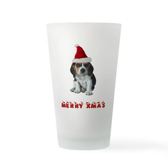 CafePress - Beagle Christmas - Pint Glass, Drinking Glass, 16 oz. CafePress