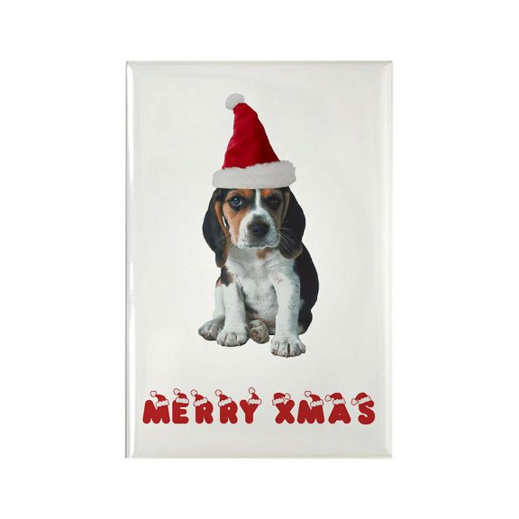 CafePress - Beagle Christmas - Rectangle Magnet, 2"x3" Refrigerator Magnet