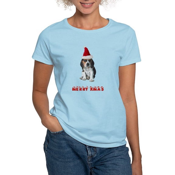 CafePress - Beagle Christmas Women's Light T Shirt - Women's Classic T-Shirt