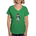 thumbnail image 1 of CafePress - Beagle Christmas Women's V Neck Dark T Shirt - Women's V-Neck Dark T-Shirt, 1 of 4