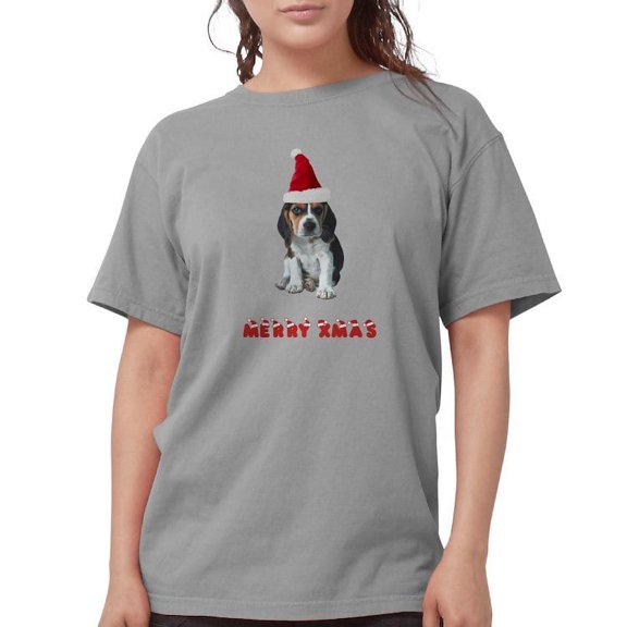 CafePress - Beagle Christmas Womens Comfort Colors Shirt - Womens Comfort Colors® Shirt