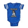 thumbnail image 1 of CafePress - Beagle Mom - Cute Infant Baby Football Bodysuit, 1 of 3