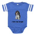 thumbnail image 1 of CafePress - Beagle Puppy - Cute Infant Baby Football Bodysuit, 1 of 3
