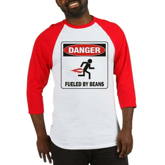 CafePress - Beans Baseball Jersey - Cotton Baseball Jersey, 3/4 Raglan Sleeve Shirt