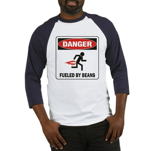 CafePress - Beans Baseball Jersey - Cotton Baseball Jersey, 3/4 Raglan Sleeve Shirt