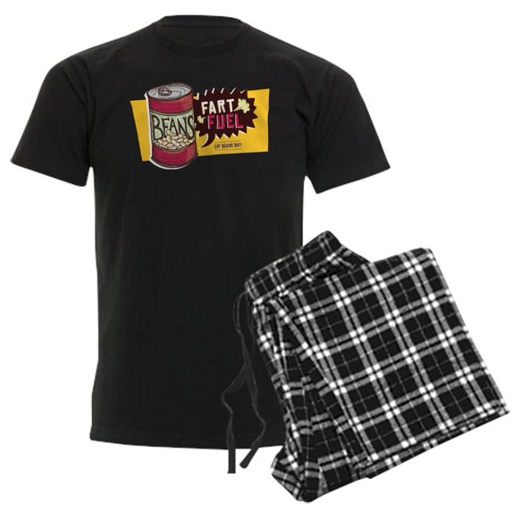 CafePress - Beans Fart Fuel Pajamas - Men's Dark Loose Fit Cotton Pajama Set