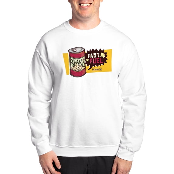 CafePress - Beans Fart Fuel Sweatshirt - Crew Neck Sweatshirt