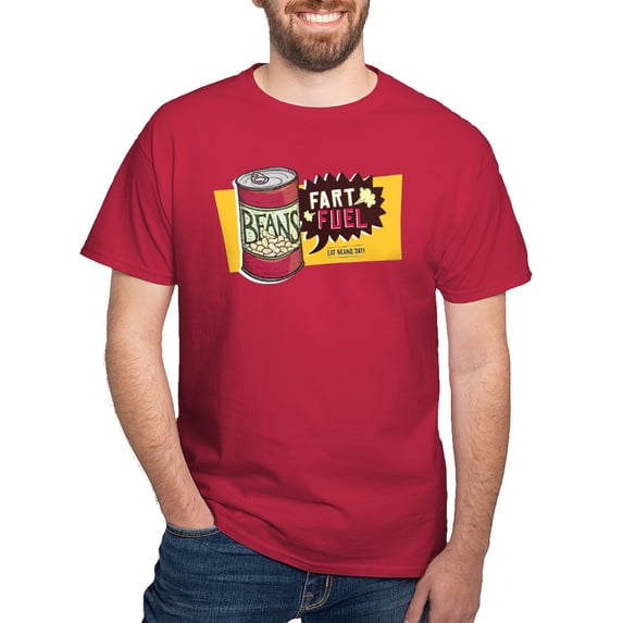 CafePress - Beans Fart Fuel T Shirt - Men's Classic Graphic Cotton T-Shirt