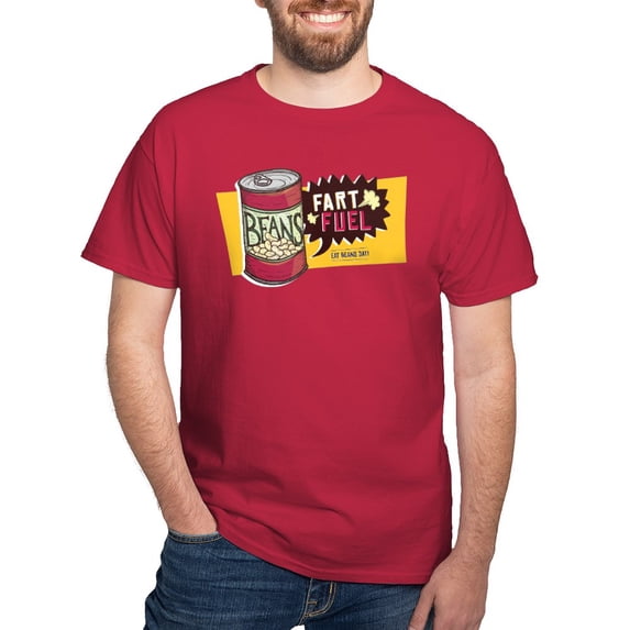 CafePress - Beans Fart Fuel T Shirt - Men's Classic Graphic Cotton T-Shirt