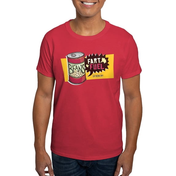 CafePress - Beans Fart Fuel T Shirt - Men's Classic Graphic Cotton T-Shirt