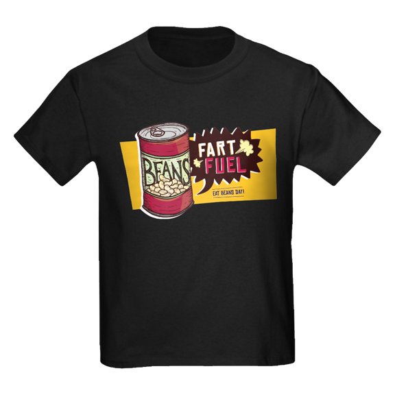 CafePress - Beans Fart Fuel T Shirt - Dark T-Shirt Kids XS-XL