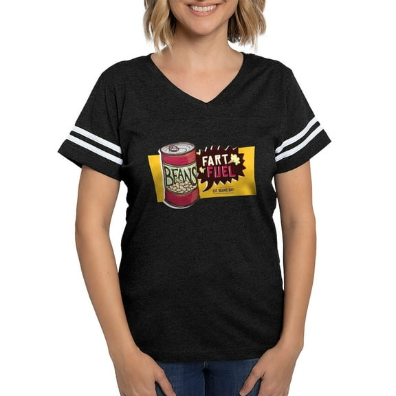 CafePress - Beans Fart Fuel T Shirt - Womens Football Shirt