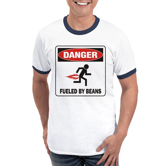 CafePress - Beans Ringer T - 100% Cotton Ringed T-Shirt