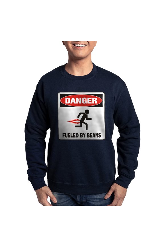 - Beans Sweatshirt (Dark) - Classic Crew Neck Sweatshirt