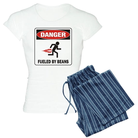 CafePress - Beans Women's Light Pajamas - Women's Short Sleeve Print T-Shirt and Pants Light Cotton Pajama Set