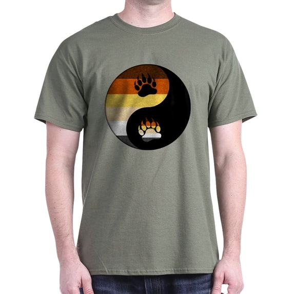 CafePress - Bear Yin And Yang T Shirt - Men's Classic Graphic Cotton T-Shirt