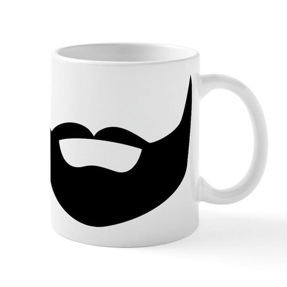 CafePress - Beard Mug - 11 oz Ceramic Mug - Novelty Coffee Tea Cup