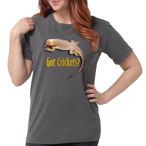 CafePress - Bearded Dragon 2 Got Crickets Black T Shirt - Womens Comfort Colors® Shirt