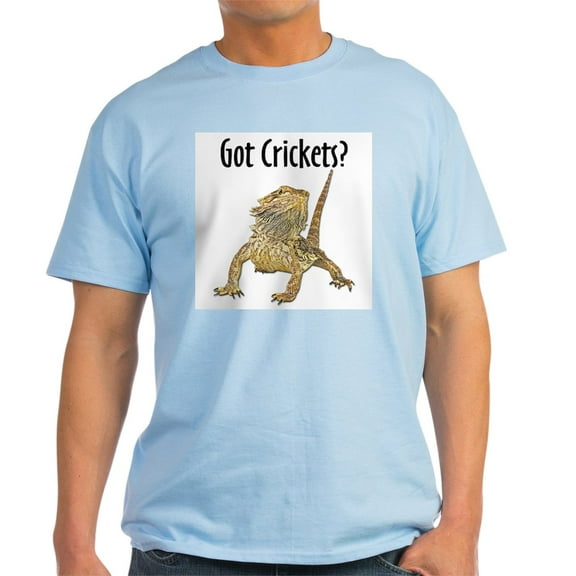 CafePress - Bearded Dragon Got Crickets Ash Grey T Shirt - Men's Classic Graphic T-Shirt