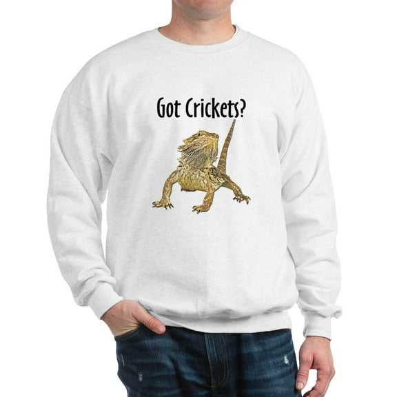 CafePress - Bearded Dragon Got Crickets Sweatshirt - Crew Neck Sweatshirt