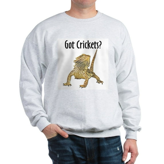 CafePress - Bearded Dragon Got Crickets Sweatshirt - Crew Neck Sweatshirt